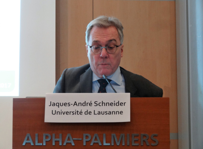 Prof. Jacques-André Schneider (Prof. of Law, Uni. of Lausanne) discussed fiduciary duty and ESG