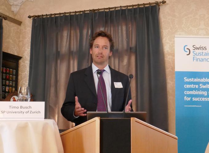 Prof. Timo Busch, CSP, UZH presents market study results