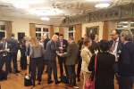 Participants enjoying refreshments while networking