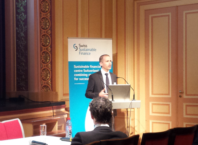 Louis Zanolin, responsAbility investments, gives a welcome note