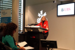 Caroline Anstey, Head UBS and Society, announces UBS committment to NCD project