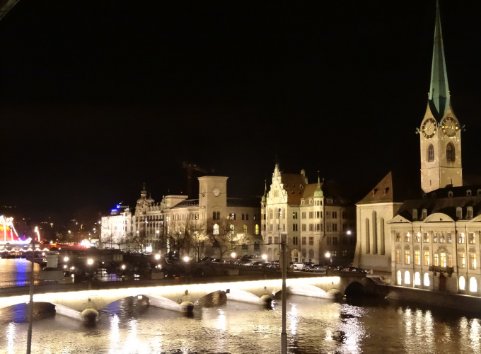 View from Haus zum Rüden by night