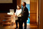 Sabine Döbeli and Frédéric Berney responding to questions