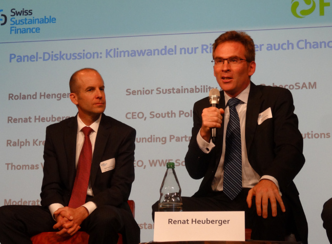 Renat Heuberger contributes more insight during the panel
