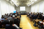 Sabine Döbeli's welcome remarks to a full room