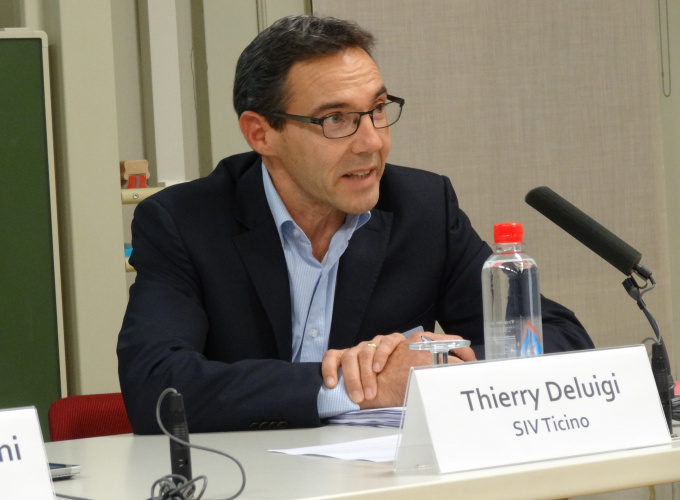 Thierry Deluigi, President, SIV Ticino on the panel